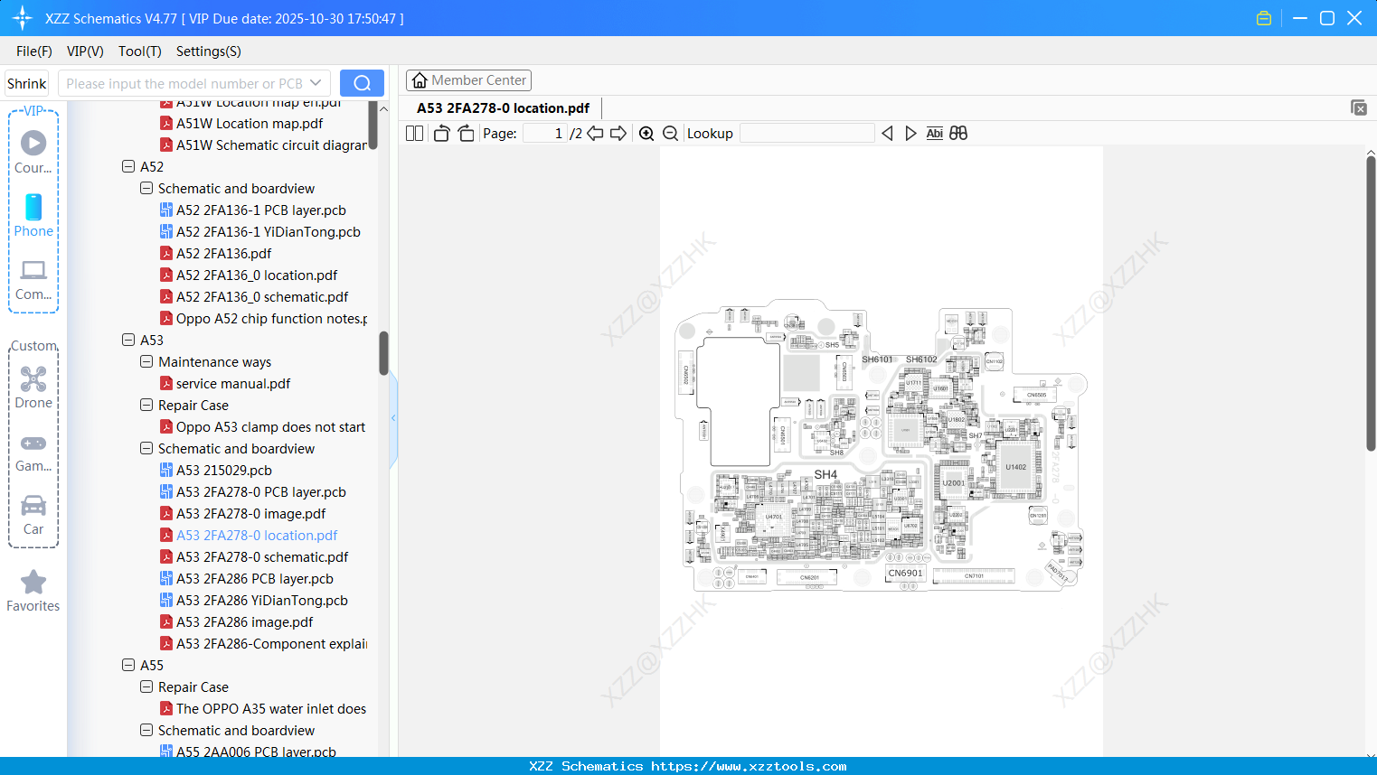 OPPO A53 2FA278-0 Location